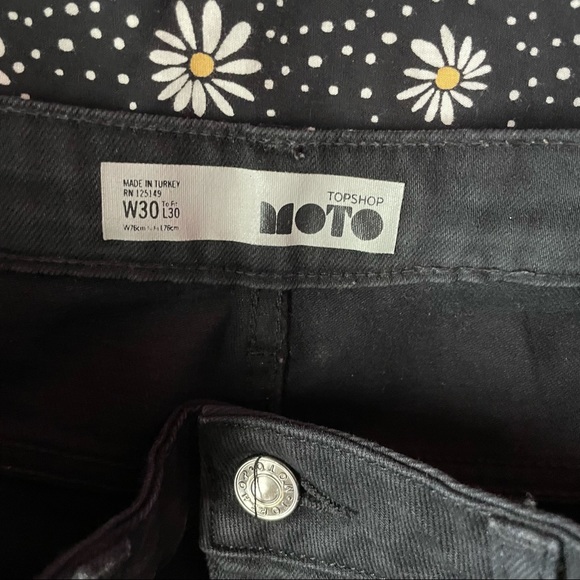 topshop black straight jeans - Picture 5 of 5